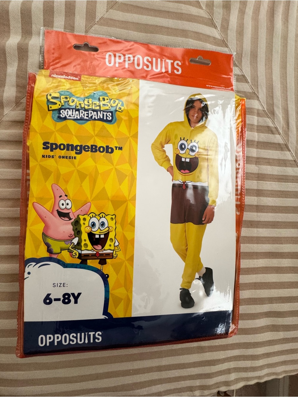 Oppo Yellow and Brown SpongeBob Kids Onesie Costume